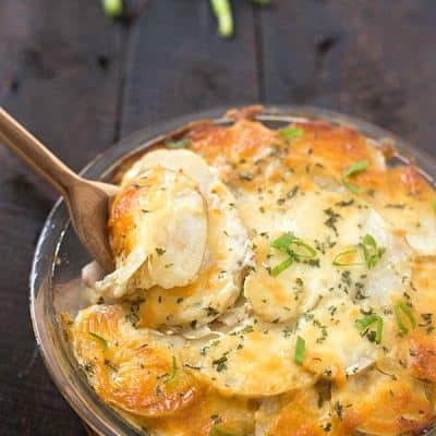 Skinny Chicken Loaded Potato Casserole - Our most popular recipe made skinny and into a meal! Everyone will be coming back for seconds!