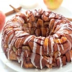 Cinnamon Apple Harvest Monkey Bread - So delicious and easy, made with a secret ingredient, that makes it so much easier! It's finger-licking addicting! Can be made with only 5 ingredients!