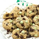 Mint Chocolate Chip Cookies - Bursting with flavor from the mint chocolate chips. Soft and chewy! VERY easy to make and the BEST cookies! Add these to your cookie baking list for Christmas or anytime of the year!