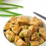 Healthy Sesame Chicken - Incredibly easy sesame chicken! Doesn't require you to coat it, bake it, or even cook it in the Crock Pot! Who knew healthy take out...fake out could be so easy?