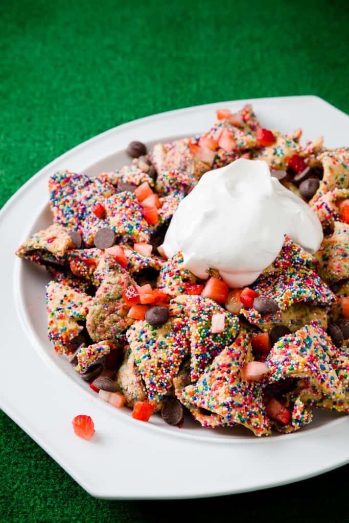 Loaded Funfetti Dessert Nachos