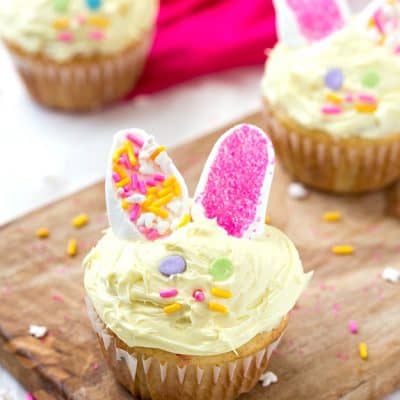 Incredibly Easy Easter Cupcakes - Take boxed cake mix to the next level! So light and fluffy with the perfect decorations for Easter!