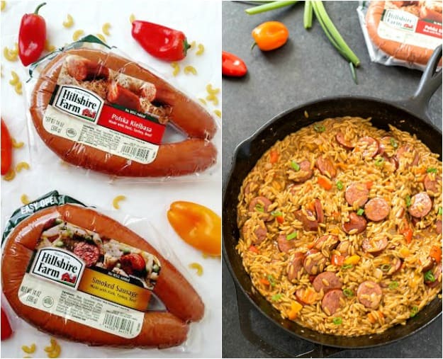 Sausage and Creamy Cajun Orzo Skillet Gal on a Mission