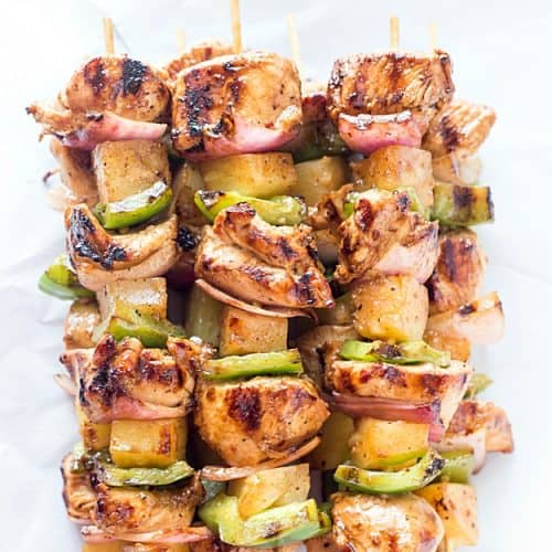 Easy Teriyaki Chicken Pineapple Kabobs Gal On A Mission