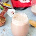 Chocolate Peanut Butter Protein Shake - It's so hard to believe this chocolate peanut butter protein shake is good for you because it's delicious! Perfect for on-the-go and is quick to make!