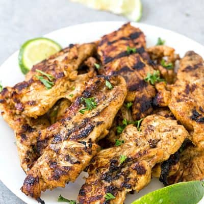 5-Ingredient Tex-Mex Chicken Marinade - The absolutely best chicken marinade with only 5 ingredients! This marinade produces so much flavor and keeps the chicken incredibly moist. Perfect for salads, sandwiches, you name it!