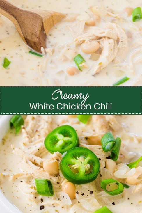 Creamy White Chicken Chili - Gal on a Mission