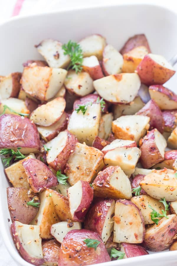 Garlic Roasted Red Potatoes Gal on a Mission