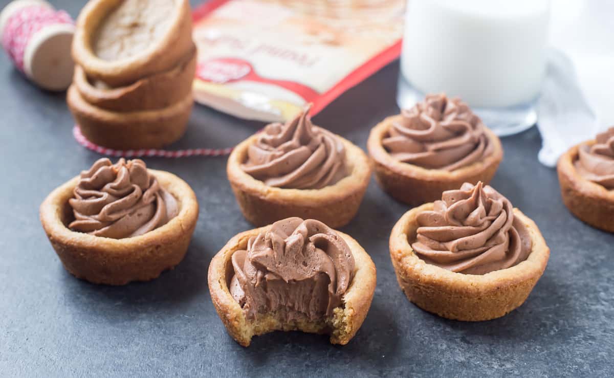 Peanut Butter Nutella Fudge Cookie Cups Gal on a Mission