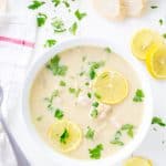Instant Pot Greek Lemon Chicken Soup is a light greek soup that combines simple ingredients that results in a refreshing meal or a great starter! Perfect for Sunday supper with the family. 