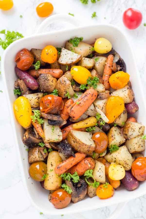 Easy Italian Roasted Vegetables Gal On A Mission