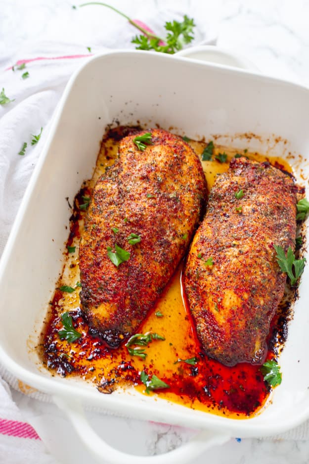 Oven Baked Chicken Breast  Moist and Tender - Plating Pixels