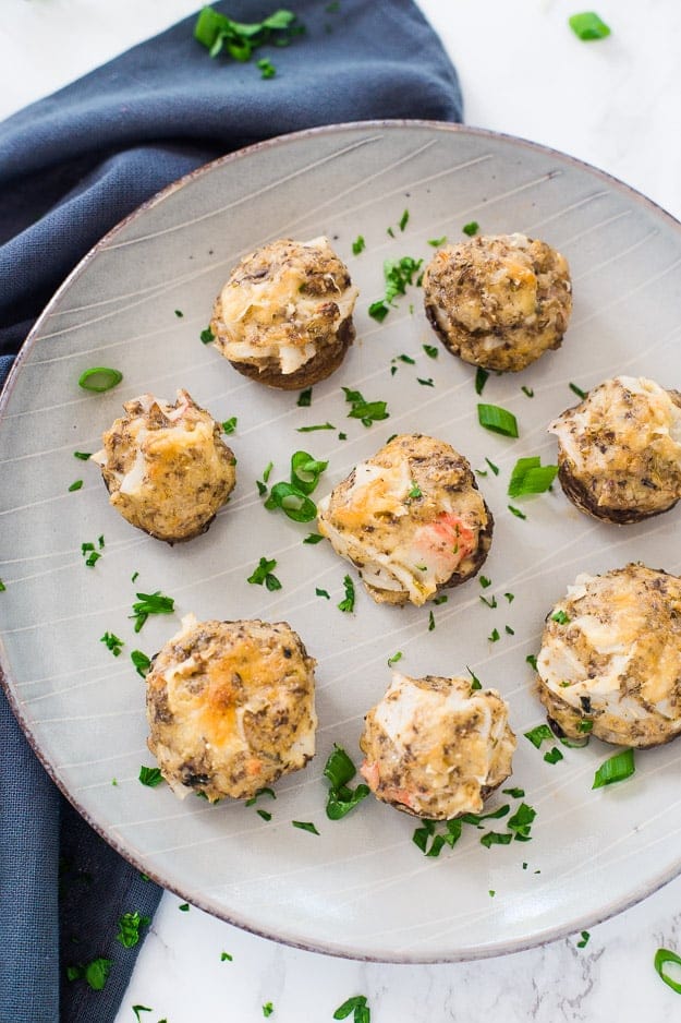 Crab Stuffed Mushrooms - Gal on a Mission