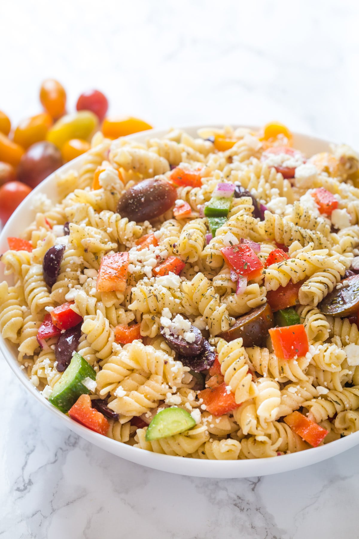 Greek Pasta Salad - Gal on a Mission